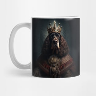 Noble Black & Brown Basset Hound  - Medieval King Mug